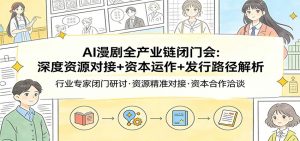 AI漫剧全产业链闭门会:深度资源对接+资本运作+发行路径解析-聊项目