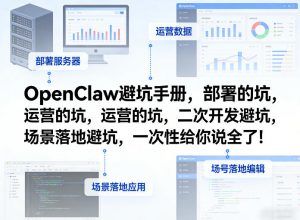 OpenClaw小龙虾避坑手册,部署的坑,运营的坑,二次开发避坑,场景落地避坑,一次性给你说全了!-聊项目