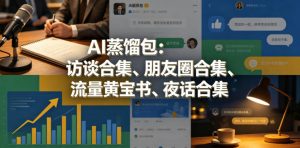 AI蒸馏包：访谈合集、朋友圈合集、流量黄宝书、夜话合集【文档】-聊项目