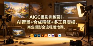 AIGC摄影训练营|AI置景+合成精修+多工具实操,商业摄影全流程落地课-聊项目