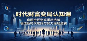 时代财富变局认知课：直面全民财富重新洗牌，悟透新时代选择与努力底层逻辑-聊项目