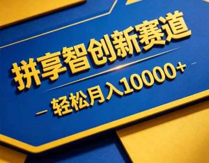 拼多多享智创新赛道，卖一切可以通过网盘链接交付的虚拟商品，轻松月入10000＋-聊项目