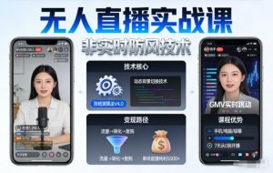 宝子哥无人直播实战课，非实时防风技术，聚焦抖音快手等平台直播带货，轻松开启直播变现之路(更新2026年6月7日)-聊项目