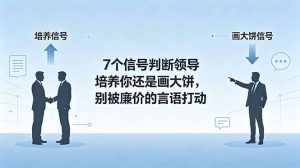 付费文章：7个信号判断领导培养你还是画大饼，别被廉价的言语打动-聊项目