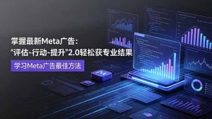 掌握最新的Meta广告,通过“评估-行动-提升”2.0版本轻松获得专业级结果。学习目前学习Meta广告的最佳方法-聊项目