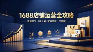 1688店铺没流量?产品上架不到7星?数字营销不会投?全套运营技能一次学(更新6月-聊项目