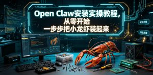 Open Claw安装实操教程,从零开始一步步一步步把小龙虾装起来-聊项目