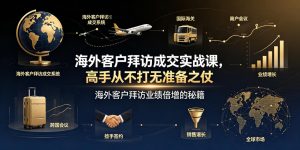 海外客户拜访成交实战课,高手从不打无准备之仗,海外客户拜访业绩倍增的秘籍-聊项目