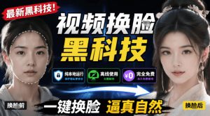 AI人工智能如此夸张?一键视频换Lian黑科技,纯本地离线运行,本地视频换Lian娱乐工具,AI FaceSwap-聊项目
