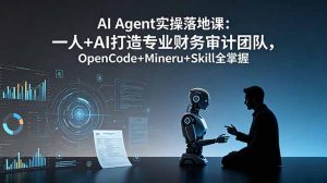 AI Agent实操落地课:一人+AI打造专业财务审计团队,OpenCode+Mineru+Skill全掌握-聊项目