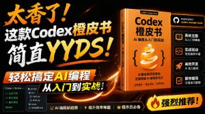 Codex橙皮书简直YYDS，非官方开源的Codex全链路指南，轻松搞定AI编程入门到实战【文档】-聊项目