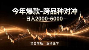 全新跨品种对冲模式上线！日稳定盈利 2000-6000，合规长久可批量放大-聊项目