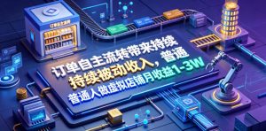 订单自主流转带来持续被动收入,普通人做虚拟店铺月收益1-3W【揭秘】-聊项目