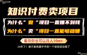 普通人为什么能够靠卖项目轻松月入10W+,而做项目却容易成炮灰,卖项目为什么能够稳賺不赔?【揭秘】-聊项目
