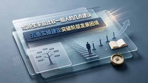 付费文章:给原生家庭比较一般人的几点建议,五条实操建议突破阶层发展困境-聊项目