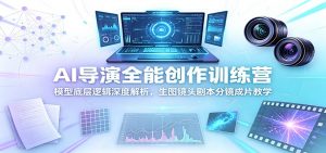 AI导演全能创作训练营:模型底层逻辑深度解析,生图镜头剧本分镜成片教学-聊项目
