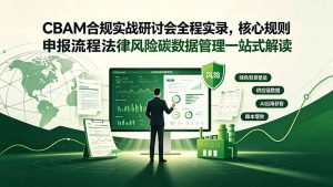 CBAM合规实战研讨会全程实录,核心规则申报流程法律风险碳数据管理一站式解读-聊项目