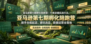 亚马逊孵化陪跑营|千单店铺实战打法,新手合规起店、避坑选品、数据运营全落地(更新0708)-聊项目