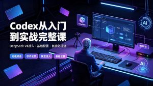 Codex从入门到实战完整课|充值·安装·接入DeepSeek,记忆·插件·Skill·CLI·MCP全拆解-聊项目