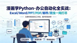 漫画学Python·办公自动化全实战：Excel/Word/PPT/PDF/邮件/爬虫一网打尽-聊项目