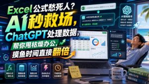 Excel公式愁死人？AI秒救场，ChatGPT处理数据，帮你甩枯燥办公，摸鱼时间直接翻倍【原创双语字幕】-聊项目