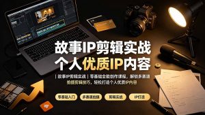 故事IP剪辑实战|零基础全能创作课程,解锁多赛道拍摄剪辑技巧,轻松打造个人优质IP内容-聊项目