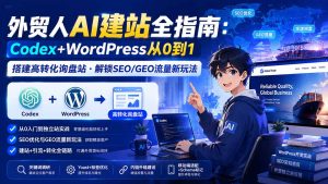 外贸人AI建站全指南：Codex+WordPress从0到1·搭建高转化询盘站·解锁SEO/GEO流量新玩法-更新-聊项目