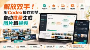 解放双手!用Codex操作即梦,自动批量生成图片和视频-聊项目