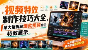 视频特效制作技巧大全,某大佬拆解爆款视频内的特效展示-聊项目