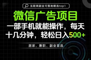 一部手机也能实现财富自由，每天十几分钟，轻松日入500+，做副业，不做这个你做啥？-聊项目