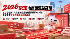 2026京东电商运营总裁班：从平台规则、商品店铺运营到商智数据与全域推广，系统搭建京东店铺增长运营体系-聊项目