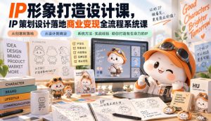 IP形象打造设计课，IP策划设计落地商业变现全流程系统课-聊项目