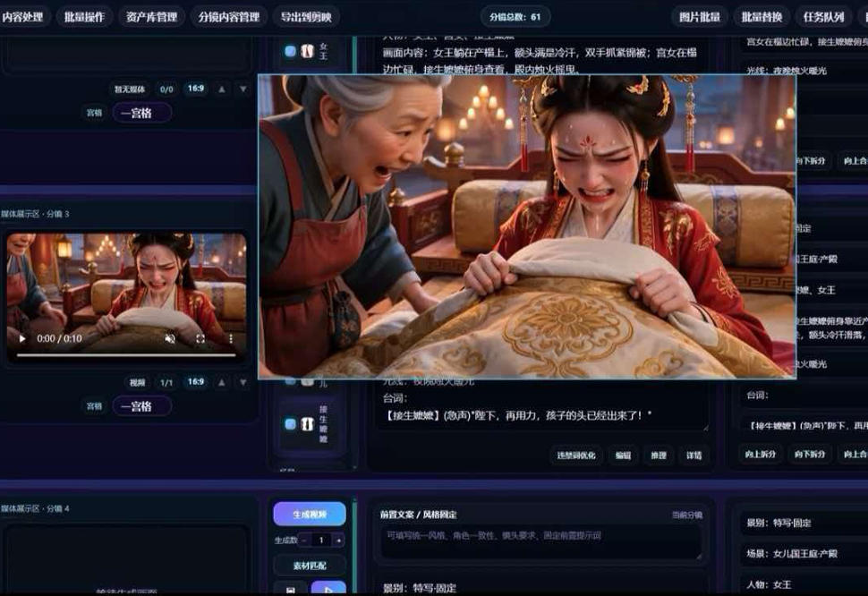 【爆款精品】AI漫剧/短剧无限出视频一站式爆款制作软件（本地部署）