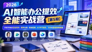 2026AI智能办公提效实战营【第5期】-无水印:手把手教你豆包写作+即梦出图+剪映视频+AI PPT制作+飞书与智能助理搭建-聊项目