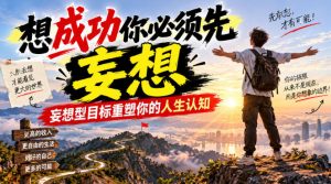 付费文章:想成功你必须先妄想,妄想型目标重塑你的人生认知-聊项目