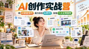 AI创作实战营,用AI赋能创作,助力你在AI时代,实现一人公司创作(更新)-聊项目