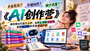 不会定位、不懂创作、缺少流量？《AI创作营》教你用AI打造个人IP、运营公众号小红书、搭建知识库并开发变现产品-聊项目
