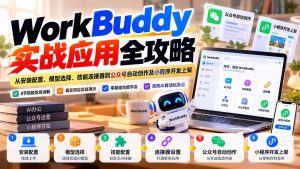 WorkBuddy 实战应用全攻略:从安装配置、模型选择、技能连接器到公众号自动创作及小程序开发上架-聊项目