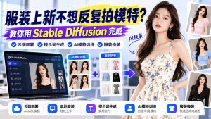 服装上新不想反复拍模特?教你用Stable Diffusion完成云端部署、提示词生成、AI模特训练与换装-聊项目