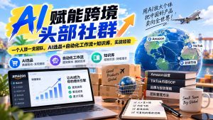 AI赋能跨境头部社群-更新1023:一个人顶一支团队,AI选品+自动化工作流+知识库,实战经验-聊项目